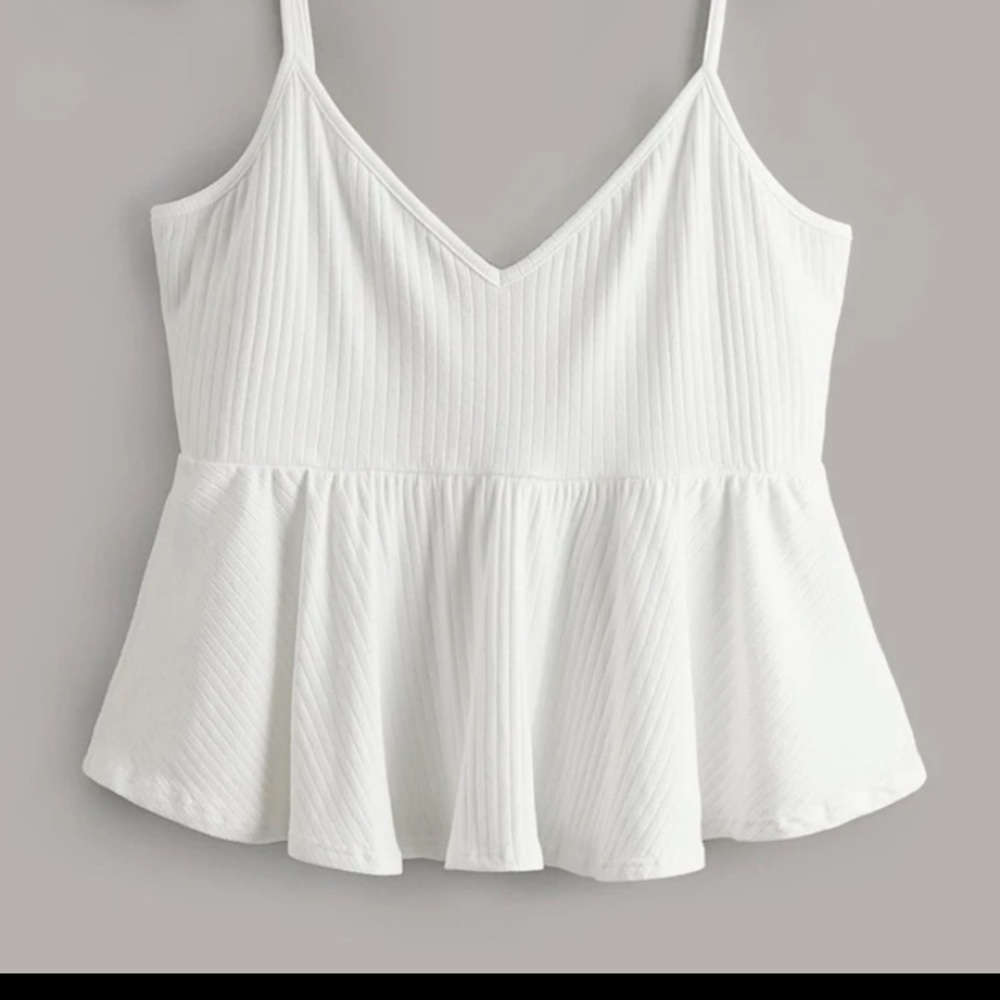SHEIN Plus Ruffle Hem Cami Top Size 2x